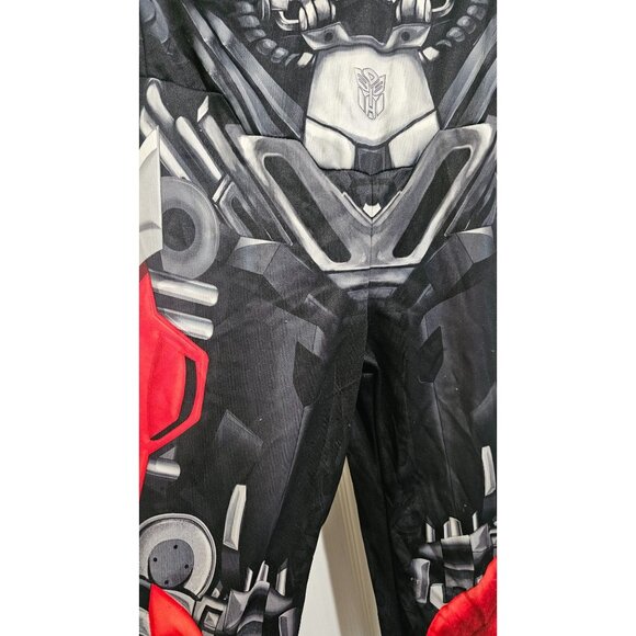 Boys Transformers Autobot Hot Rod Muscle Costume JUMPSUIT ONLY Halloween Kids - Picture 4 of 11